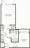 Maris Apartments West Seattle WA Open One Bed 1
